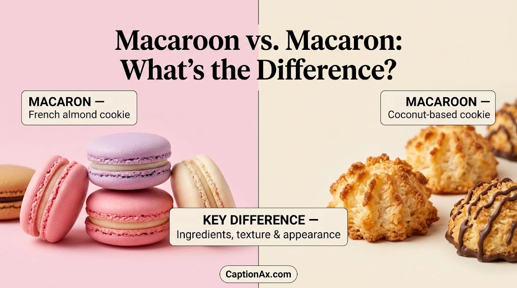 Macaroon vs Macaron