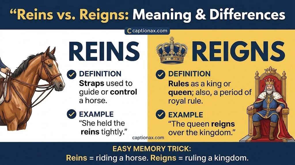 Reins vs. Reigns