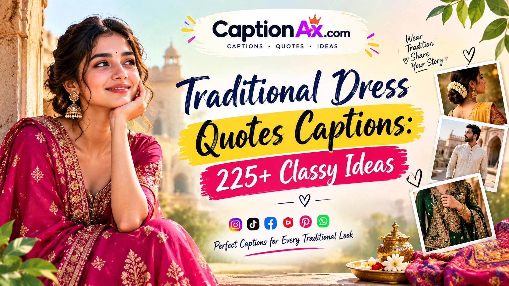 Traditional Dress Quotes Captions