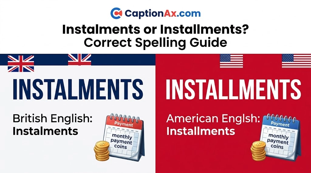 Instalments or Installments