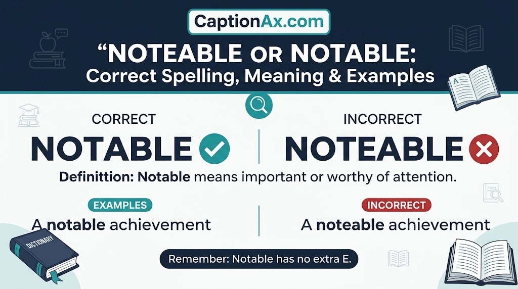 Noteable or Notable