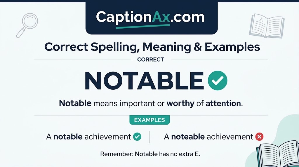 Noteable or Notable