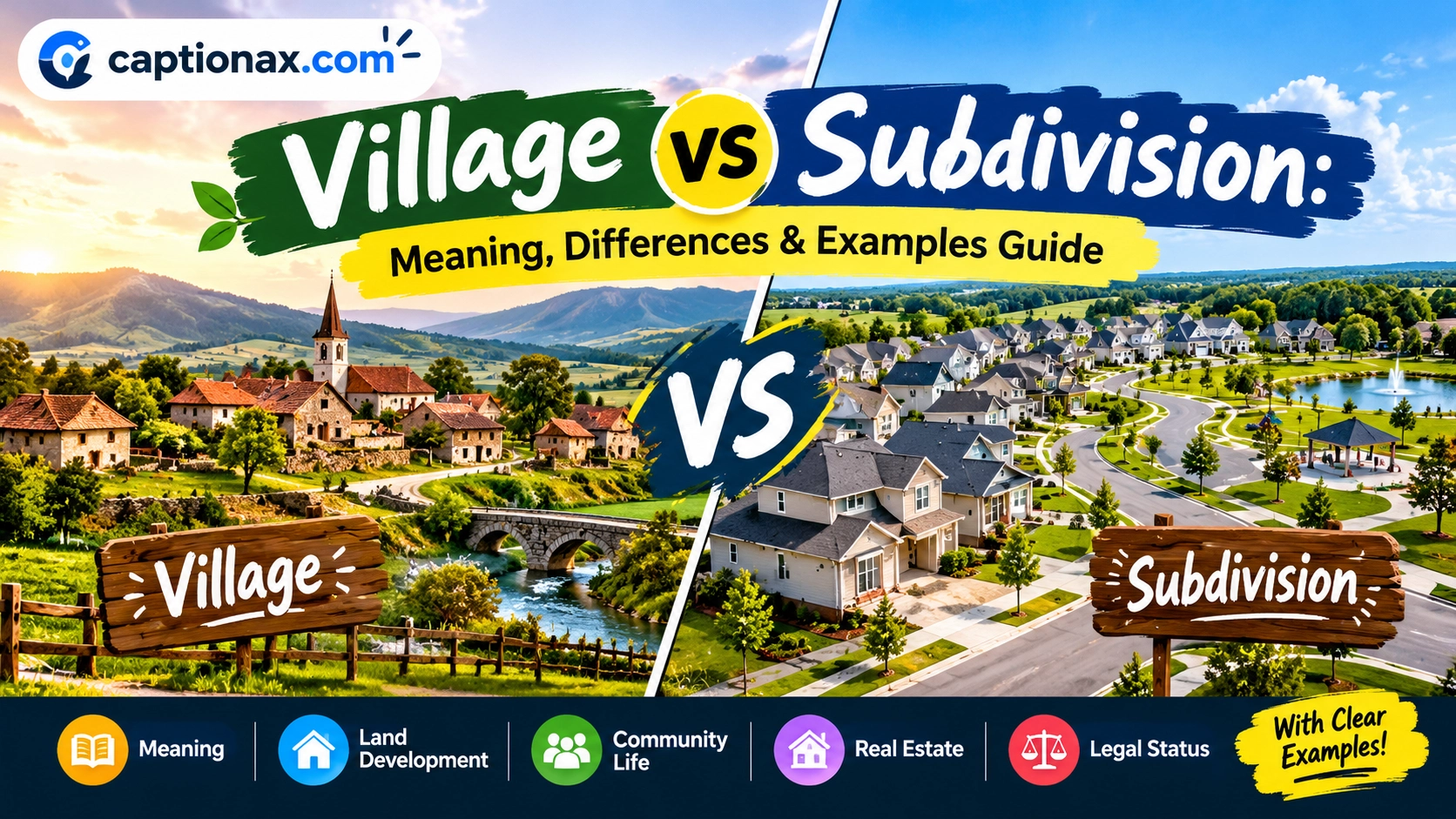 Village vs Subdivision