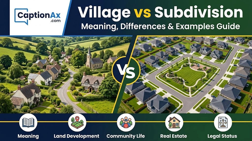 Village vs Subdivision