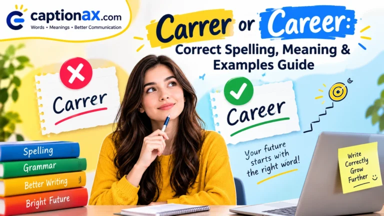Carrer or Career