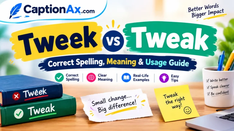 Tweek vs Tweak