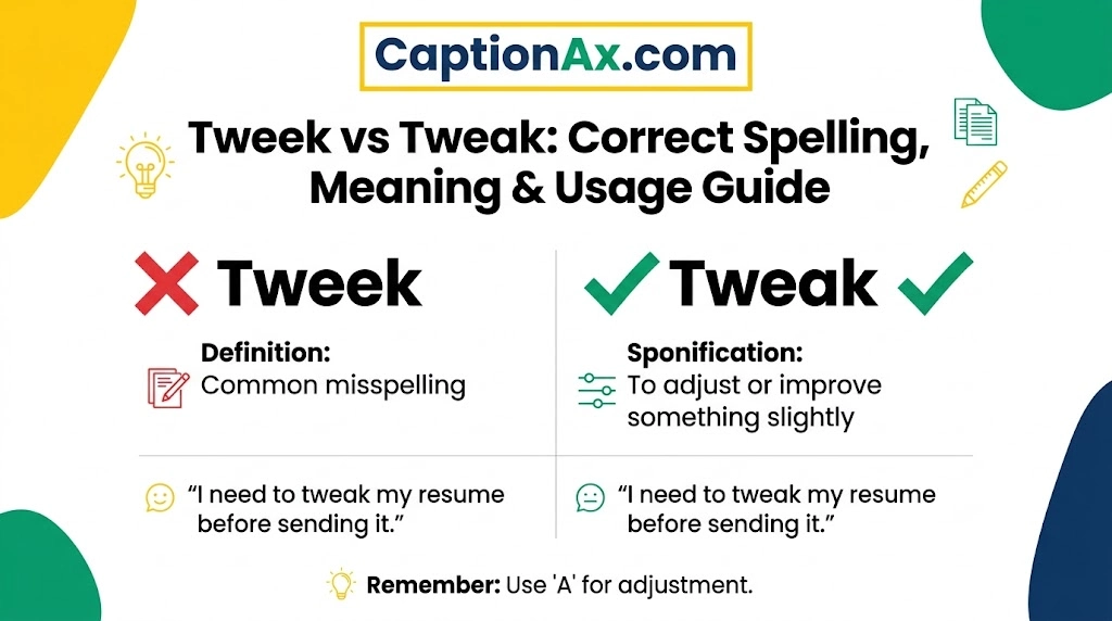 Tweek vs Tweak