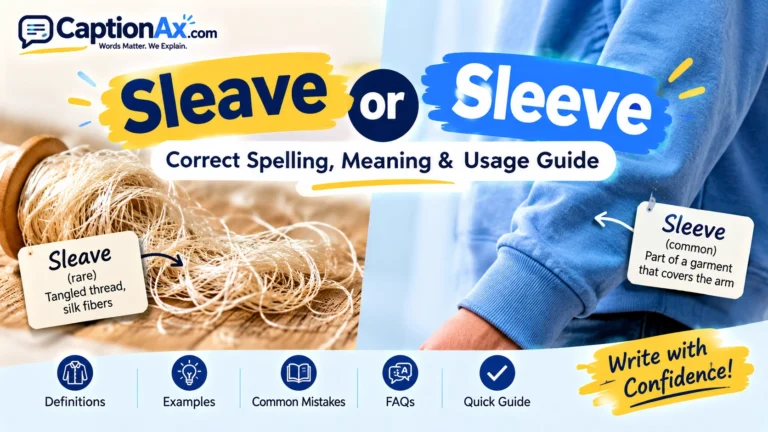 Sleave or Sleeve