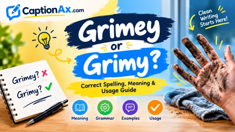 Grimey or Grimy