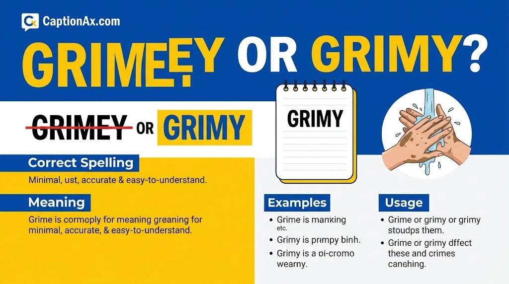 Grimey or Grimy